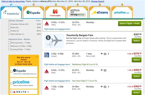 airfares for all airlines trivago
